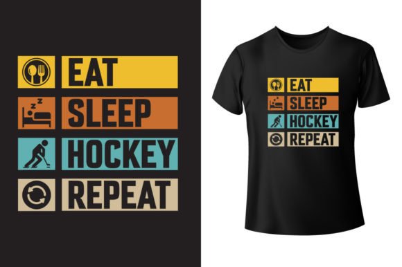 Eat Sleep Hockey Repeat: A Graphic T-Shirt Design Review