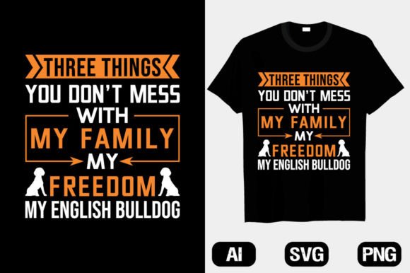 English Bulldog Typography T-Shirt: A Bold Brand Asset