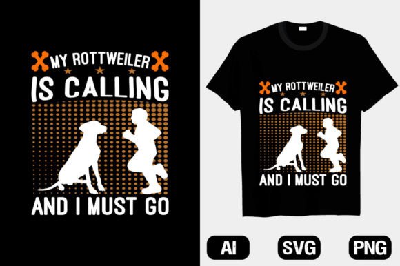 Review: Dog T-shirt My Rottweiler is Calling Graphics